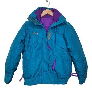 Vtg Columbia 4-in-1 Down Ski Coat